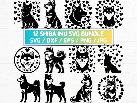 12 Shiba Inu Svg Bundle