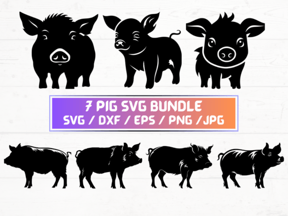 7 Pig SVG: A Digital Asset for Designers and Creators