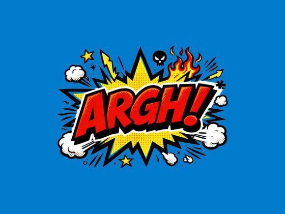 ARGH Comic Effect PNG Transparent