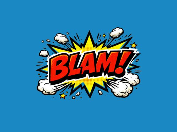 BLAM Comic Effect - PNG Transparent: Add Impact and Energy to Your Designs