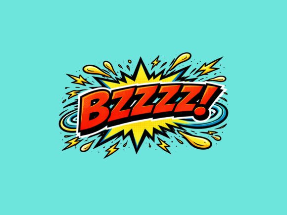 BZZZZ Comic Effect - PNG Transparent: A High-Impact Graphic for Creative Projects