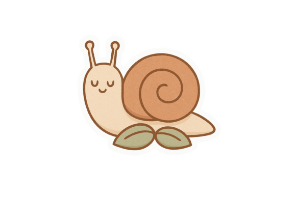 Cute Garden Snail Clipart: A Versatile Asset for Nature-Themed Creations