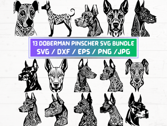 Doberman Pinscher SVG File