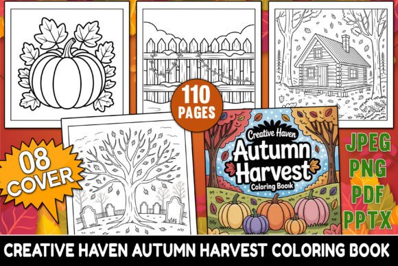 Embrace the Spirit of Autumn with the Creative Autumn Harvest Coloring Book