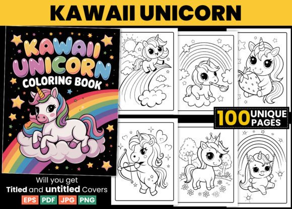Kawaii Unicorn Coloring Pages for Kids – A Creative Journey for Young Artists