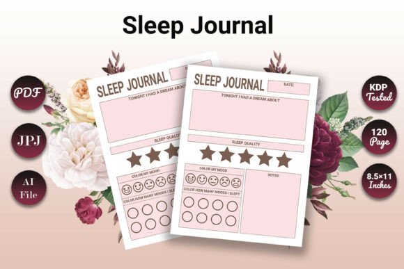 Sleep Planner Sleep Quality KDP Interior Design