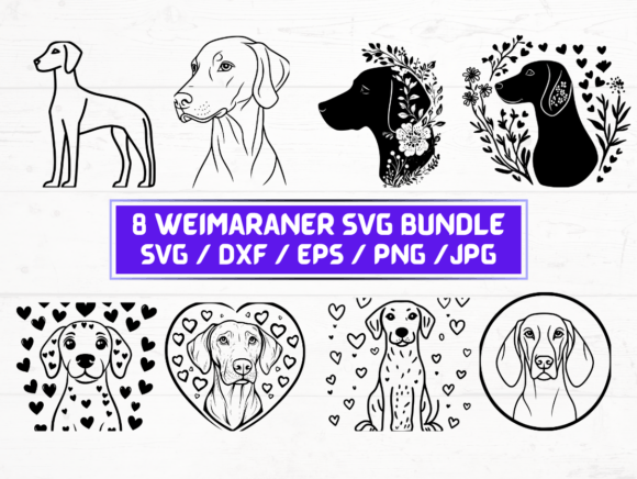 Weimaraner Svg Bundle