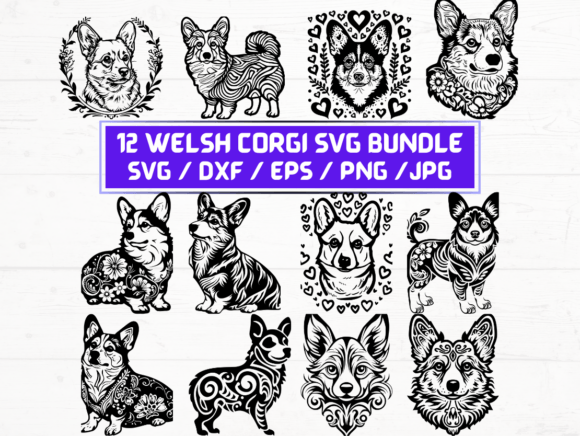 Welsh Corgi Svg File: A Versatile Digital Asset for Creative Projects